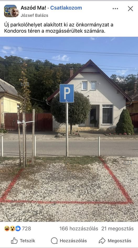 Fideszes fejlesztés: ÍGY adtak át egy parkolót