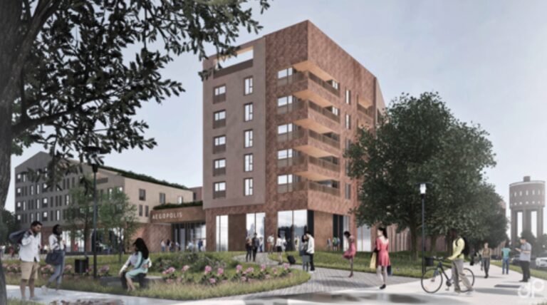 Privát „lebegő kert” is lesz a volt KTE-pályára tervezett lakóparkban, átépítik a nagykörúti lámpás kereszteződést
