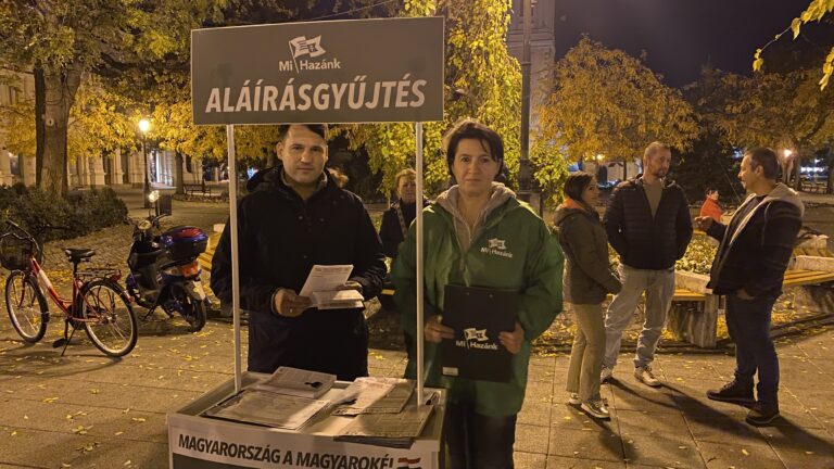 Munkaerőhiány idején sem megoldás a vendégmunkások behívása a Mi Hazánk szerint – a párt Kecskeméten kampányolt 