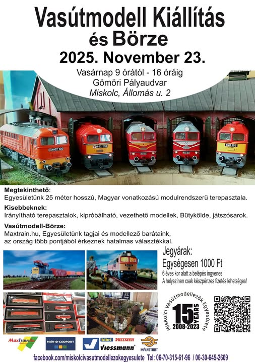 Hamarosan ismét Vasútmodell Kiállítás Miskolcon