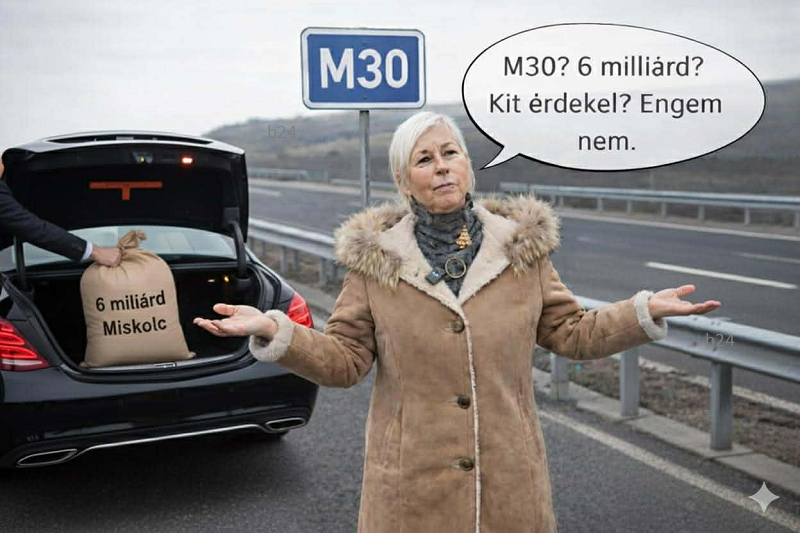 Csöbör Katalin asszisztálása mellett továbbra is zárva az M30-as és a kormány újabb 6 milliárdtól szabadítja meg Miskolcot