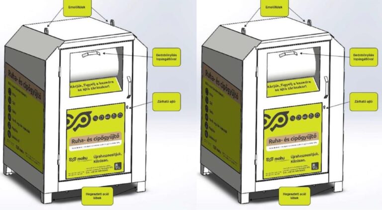 Egyelőre kilenc helyen lesznek MOHU-s textilhulladék-gyűjtő konténerek Kecskeméten