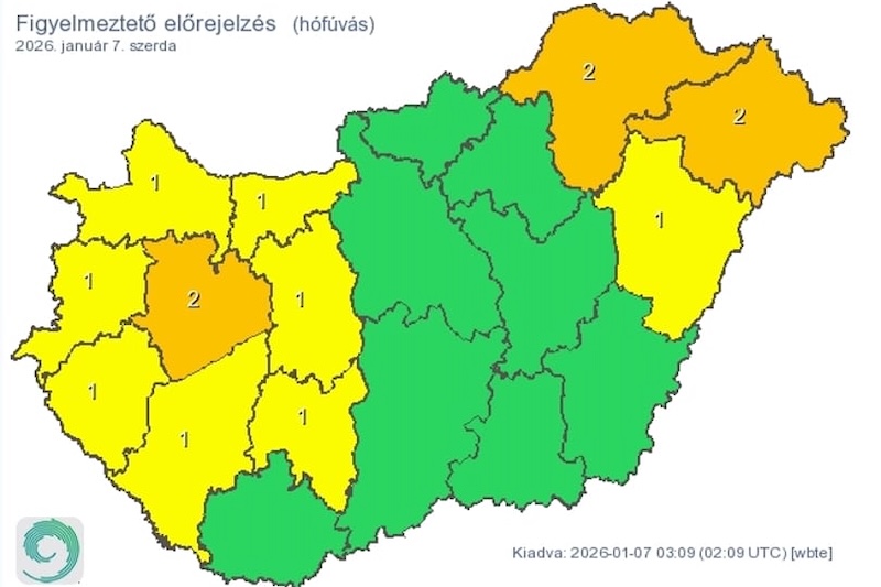 Vörös kód riasztást rendeltek el a téli vészhelyzet miatt