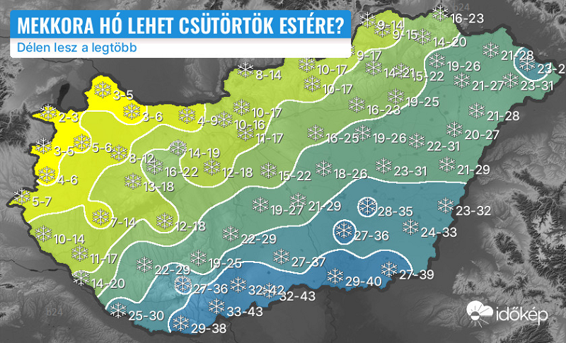 Módosítottak az időjárási előrejelzésen, a korábbi számításokhoz képest is nagyobb hó várható, jön az ónos eső is