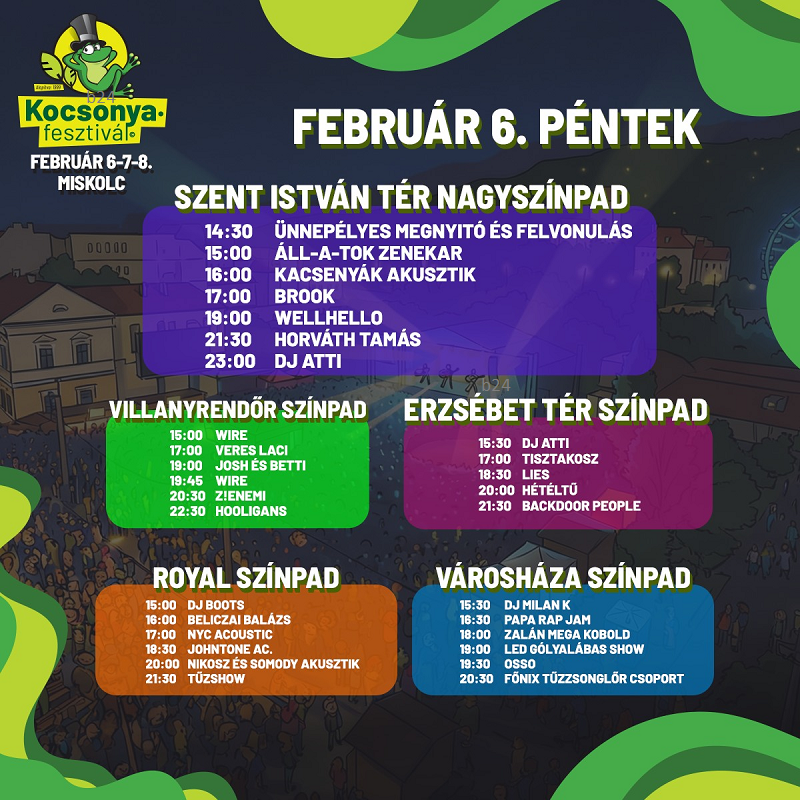 Már a pontos programot is ismerhetjük a Miskolci Kocsonyafesztivál három napjáról – a bármikor elővehető kisokos