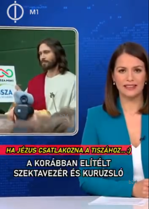 Óriási: vicces videó készült arról, mi történne, ha Jézus Krisztus csatlakozna a Tisza Párthoz – így tálalná lejárató módban a hírt az M1