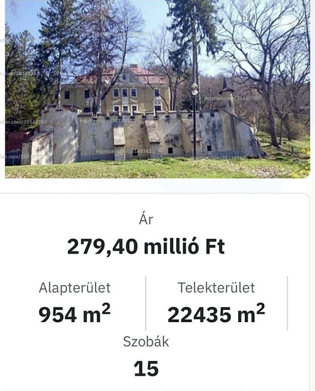 Potom pénzért bocsátják áruba a BAZ megyei kastélyt, valaha üdülő volt – vajon kinek szánják?