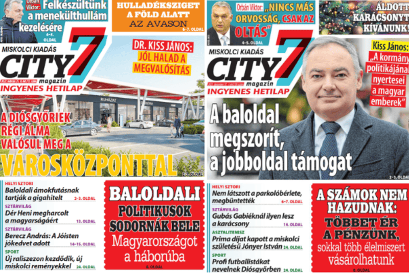 Vidéki propagandamédia Borsodban: 3:0 a kormány javára a nyomtatott sajtó tekintetében