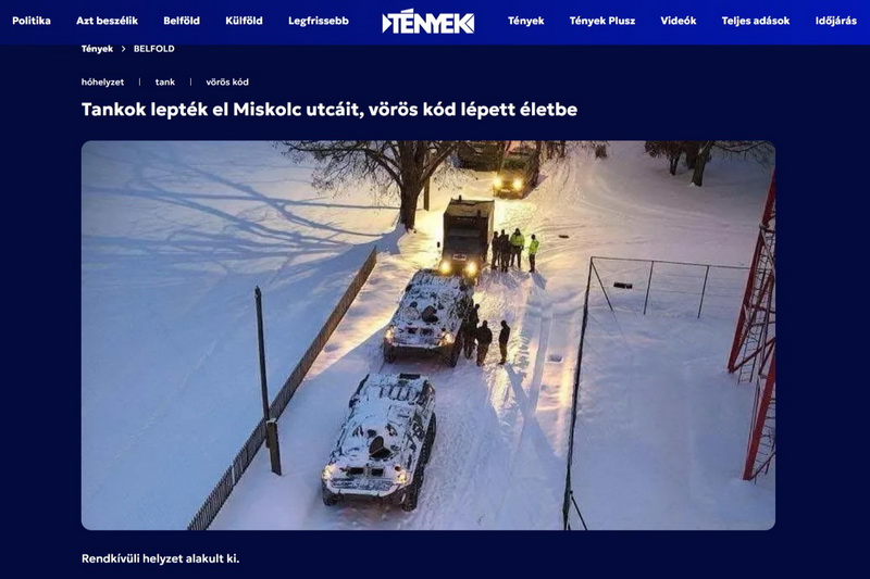 Amikor tankok lepték el Miskolc utcáit (videóval)