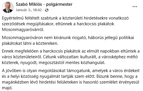 Felrobbantotta az internetet a mosonmagyaróvári polgármester döntése, már a sátoraljaújhelyiek is voksolnak a “riogató” plakátokról (cikkünkben olvasóink is szavazhatnak)