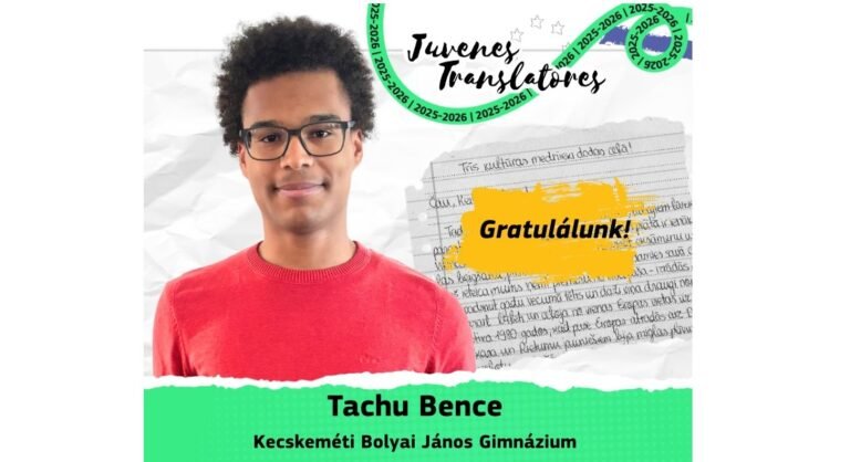 A bolyais Tachu Bence lett az uniós fordítóverseny magyarországi győztese