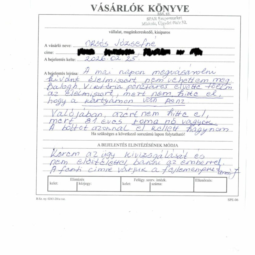 Hogyan történhet ilyesmi egy üzletben? – ezúttal Orsós János édesanyján csattant a rasszizmus ostora