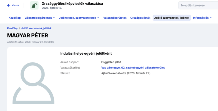 Újabb érdekes jelölt indul a választáson, Tisza Péter után feltűnt egy másik Magyar Péter is