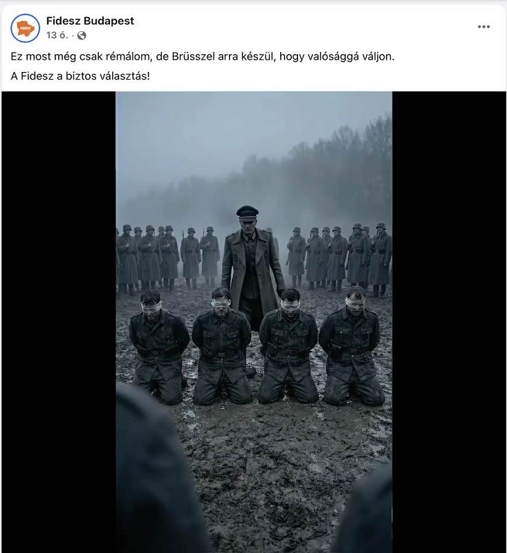 Hihetetlen mélységek, újabb vörös vonalat lépett át a Fidesz friss, mesterséges intelligenciás háborús riogató videójával