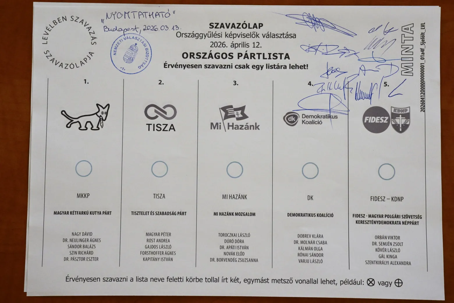 Hivatalos: öt pártlista lesz a szavazólapon – mutatjuk a sorrendet