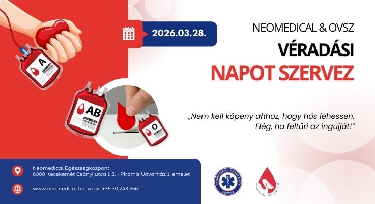 Véradási nap lesz március 28-án Kecskeméten