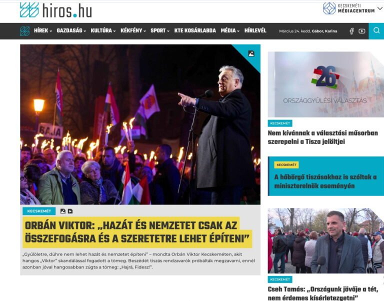 Nem bánt egyenlően a Hírös a képviselőjelöltekkel a választási időszakban, még a Facebook-oldalukon is a Fidesz kampányüzeneteit közvetítették
