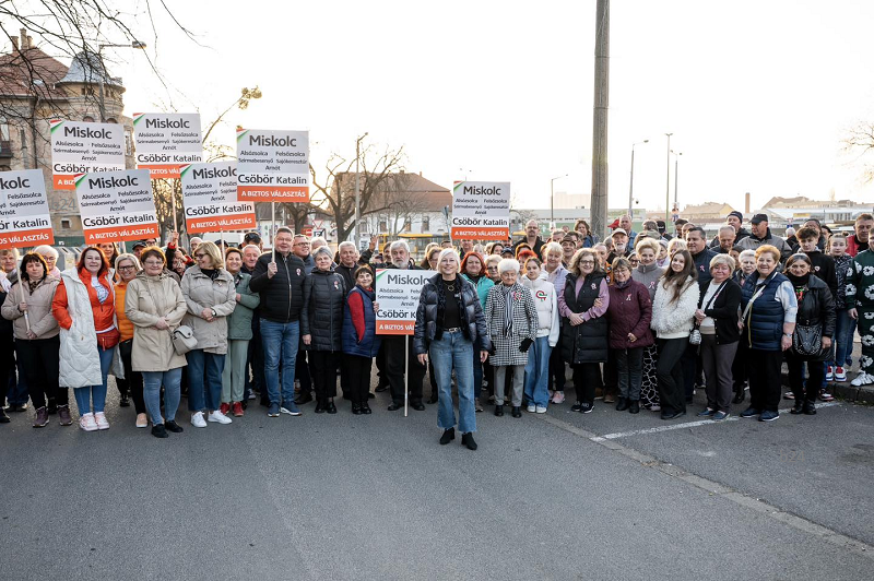 Csöbör Katalin szorgalmas volt, tizenháromszor jelentkezett be a vasárnapi Békemenetről