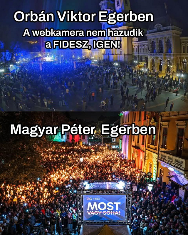 Orbán Viktor országjárásán látható volt a mérsékelt érdeklődés… amíg mindkét fix webkamerát le nem állították
