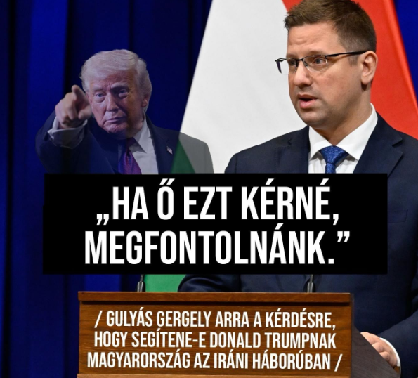A Fidesz belevinne az iráni háborúba? “Látja, Gulyás Gergely, ilyen az, amikor a hazugság rendszerében valaki igazat mond”