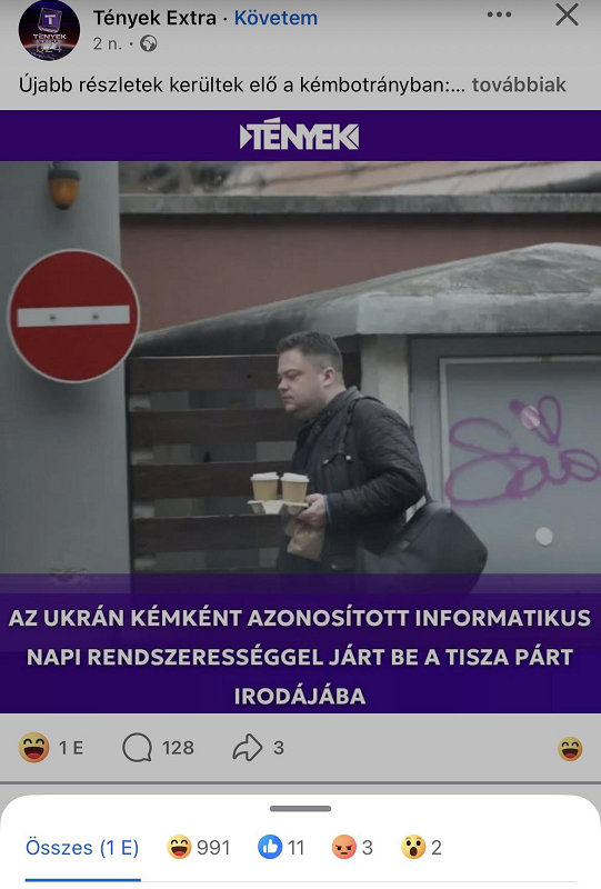 Felettébb kellemetlen: saját oldalán már szinte nem is maradt olyan, akinek tetszene a Tények politizáló bejegyzése