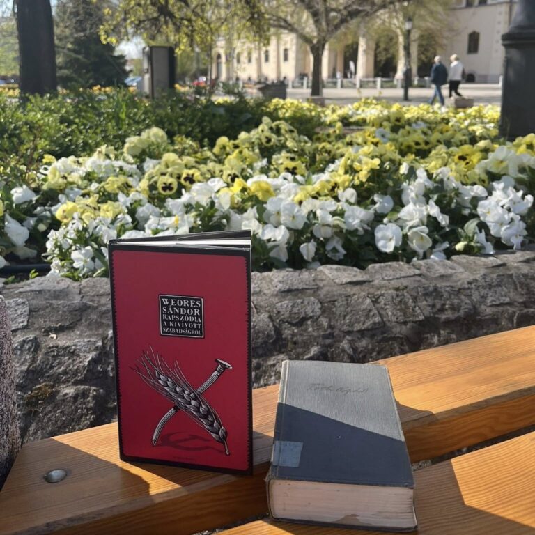 A magyar költészet napján a Kóborló Antikvárium jóvoltából verseskötetek várják olvasóikat a főtéren