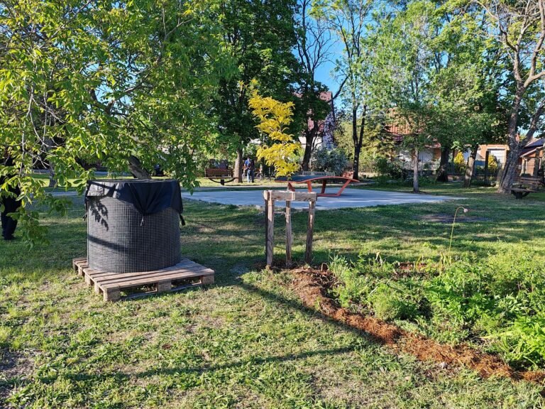 Komposztáló bioreaktort és közösséget is építettek a Guba Parkban