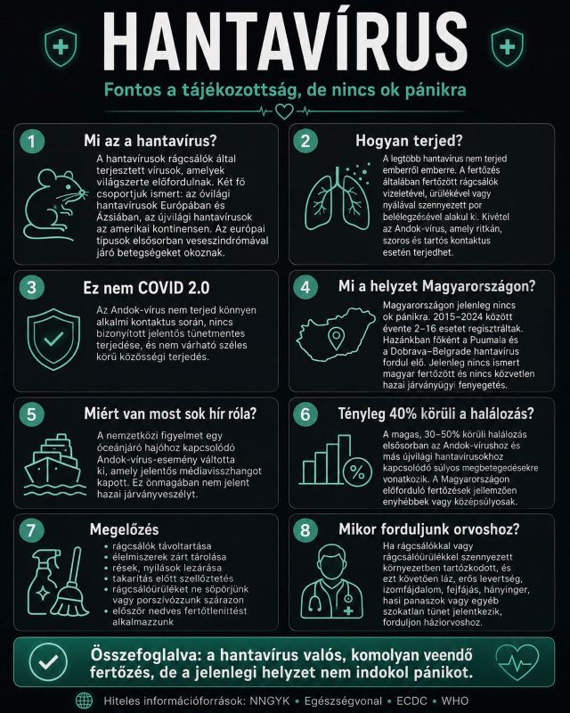 Dr. Hegedűs Zsolt: a hantavírus komoly dolog, de a pánik indokolatlan
