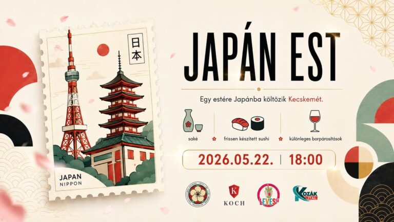 Egy estére Japánba költözik Kecskemét