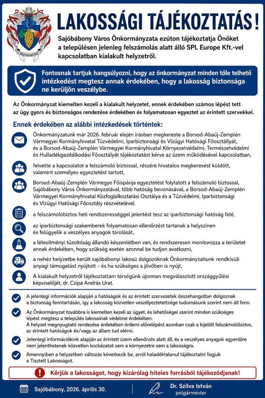 Egyelőre nem fenyeget közvetlen veszély, de a vegyi üzem mostanra fokozott figyelmet kapott Sajóbábonyban