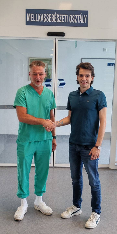 Valóban határozottan aggasztó volt Czipa András állapota, a képviselő nagy köszönetet mond a tüdősebész professzornak