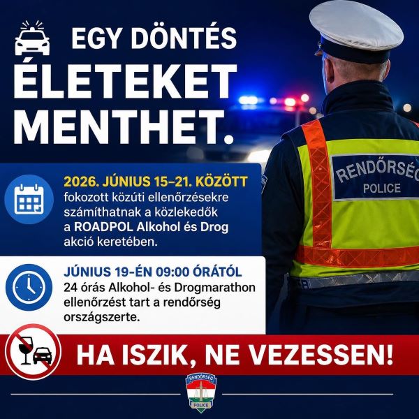 Autósok figyelem! – Országos közúti ellenőrzés kezdődik, 24 órás akcióra is készül a rendőrség