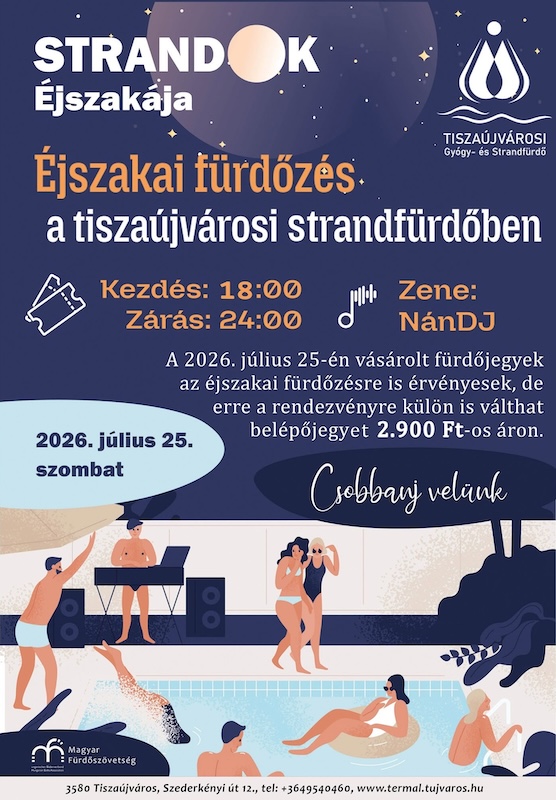 Négy borsodi fürdő is csatlakozott a Strandok Éjszakájához